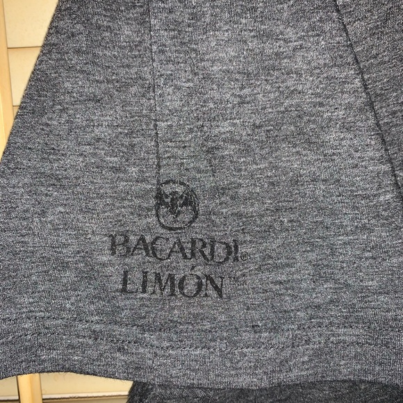 Bacardi Limon shirt arm and back graphics black Bat - Picture 6 of 7